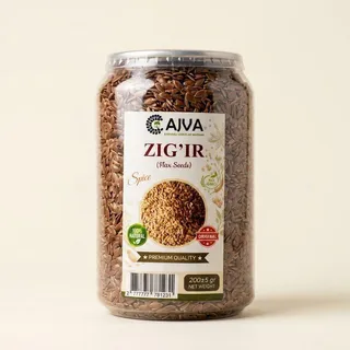 AJVA Tabiiy zig‘ir urug‘i (Flax Seeds), 200g