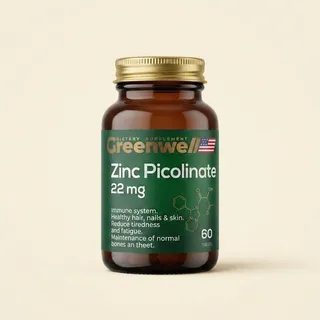 Greenwell Zinc Picolinate 22 mg rux vitamini kompleksi 60 tabletka