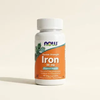 Temir vitamini NOW Iron 36 mg, 90