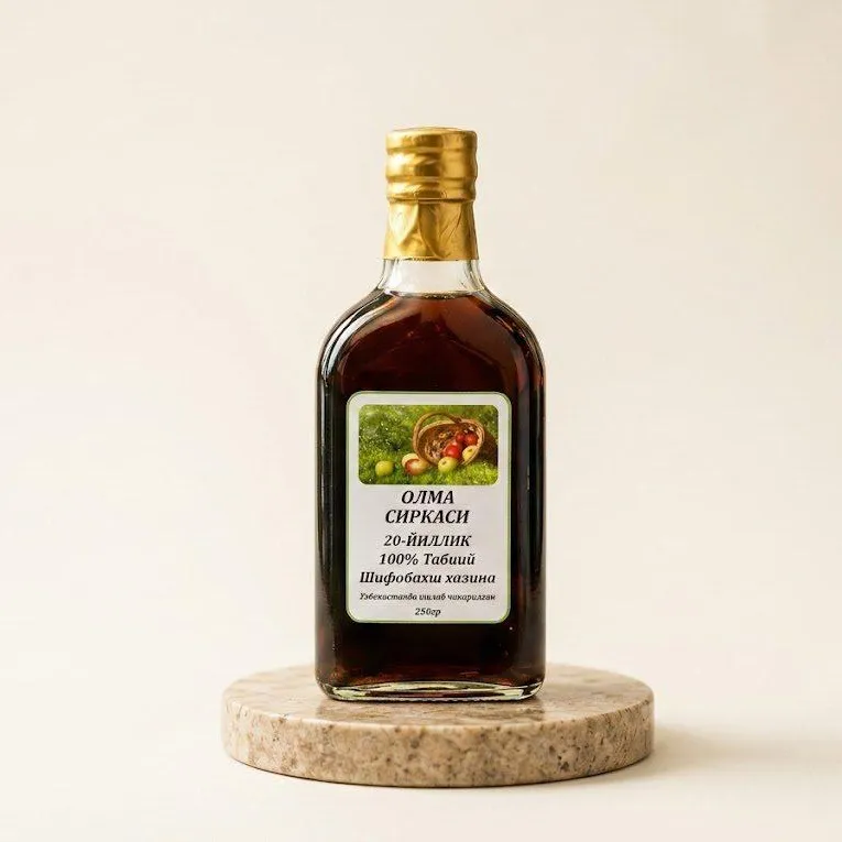 Tabiiy Olma Sirkasi 20 Yillik Fermentlangan Sirka 250gr