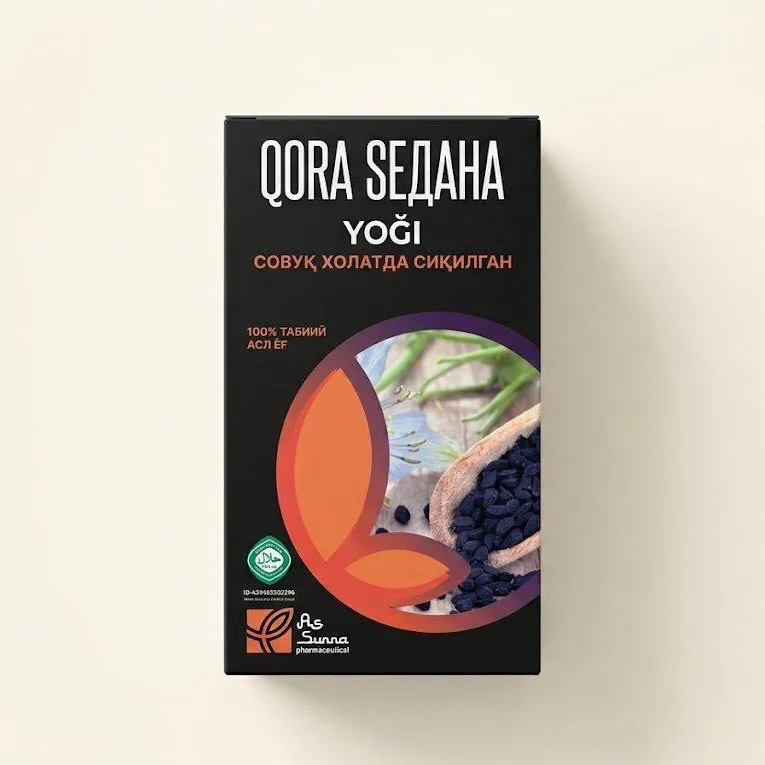 Qora sedana yog‘i, 100% tabiiy