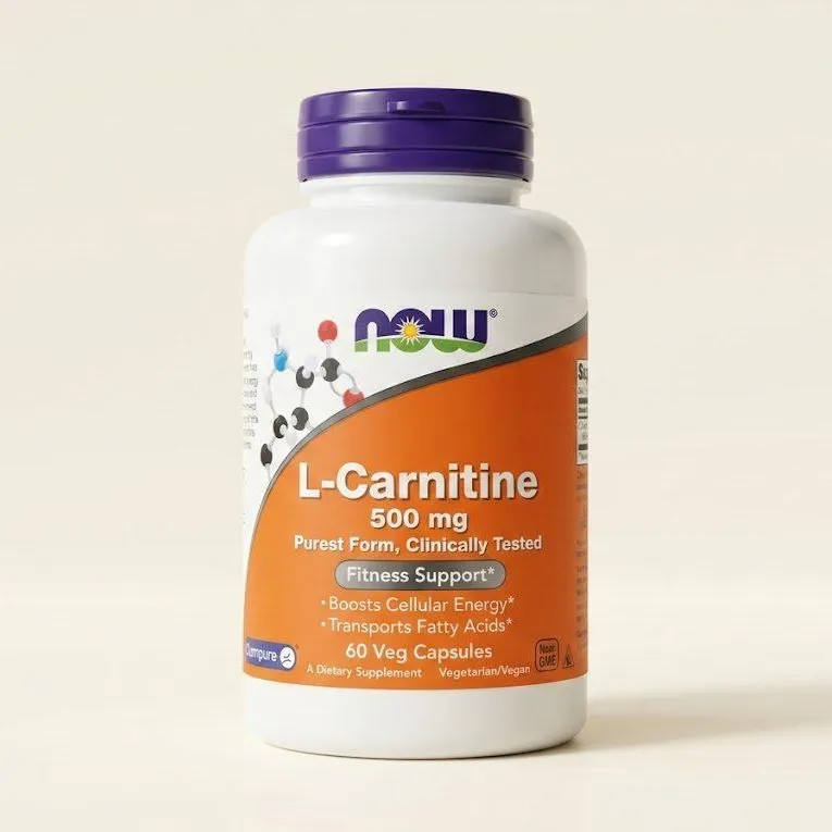 L-Carnitine NOW Foods 500 mg, 60 ta