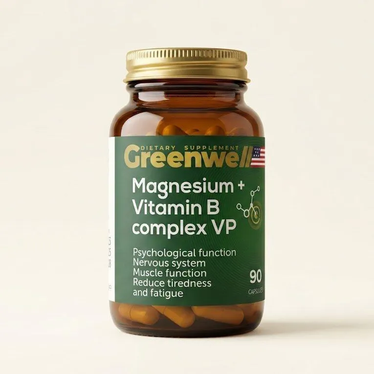 Greenwell Magnesium + Vitamin B Complex VP 90 kapsula