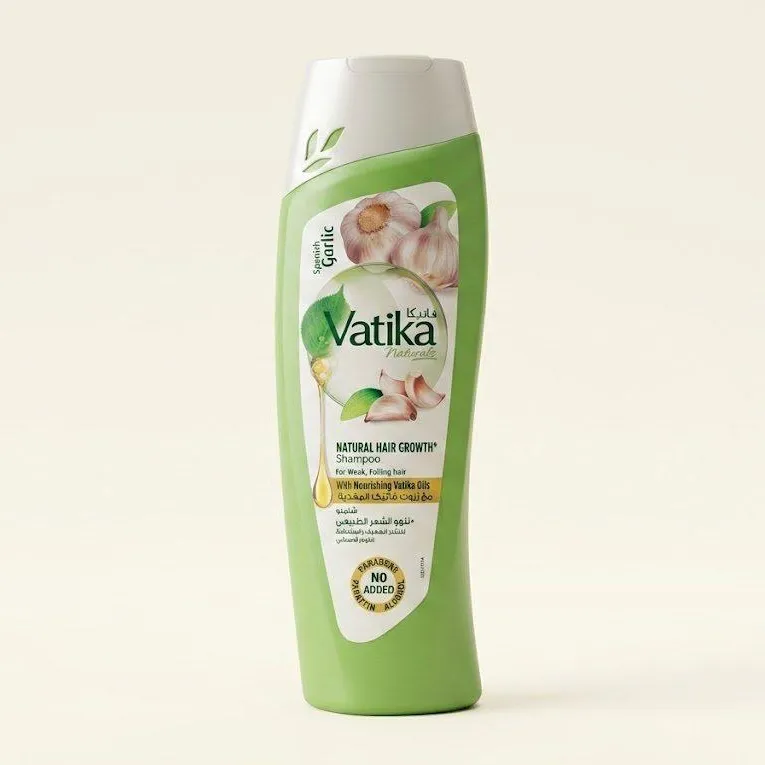 Vatika Naturals sarimsoqli shampuni