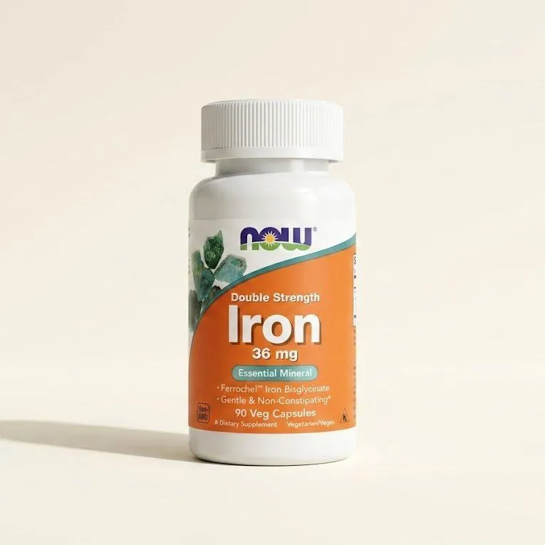 Temir vitamini NOW Iron 36 mg, 90