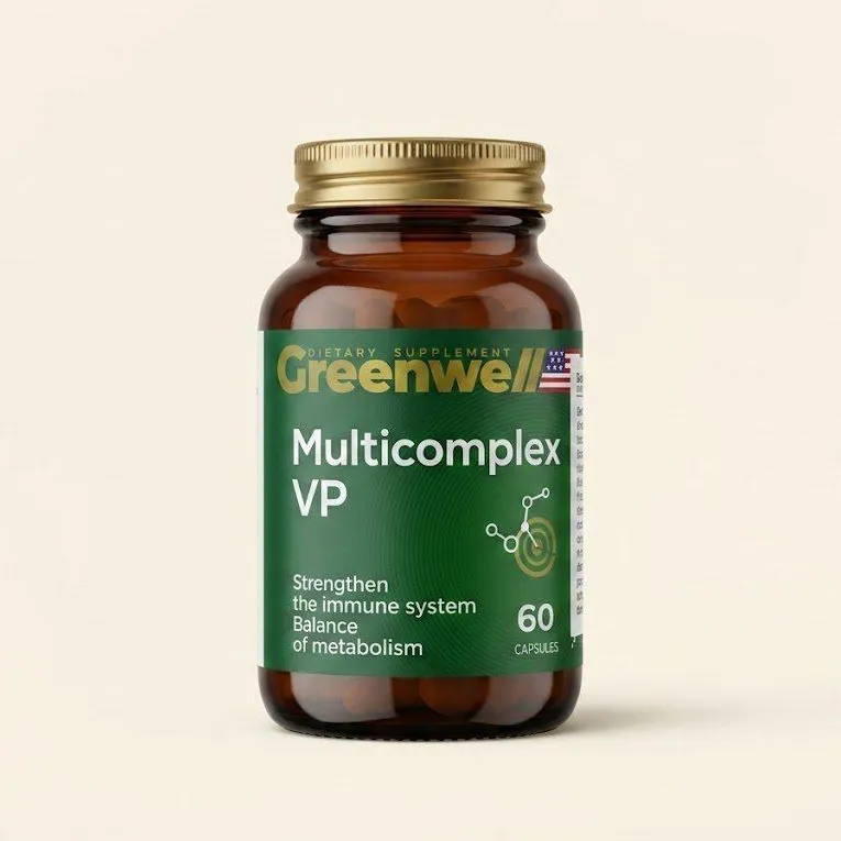 Greenwell Multicomplex VP vitamin va mineral kompleksi 60 kapsula